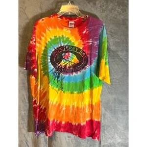 Vintage Monterey Bay Aquarium Tie Dye Jellyfish Tee Shirt XL 50x31 USA Anvil Tee